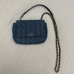 Mini Kate Spade Denim Quilted Crossbody